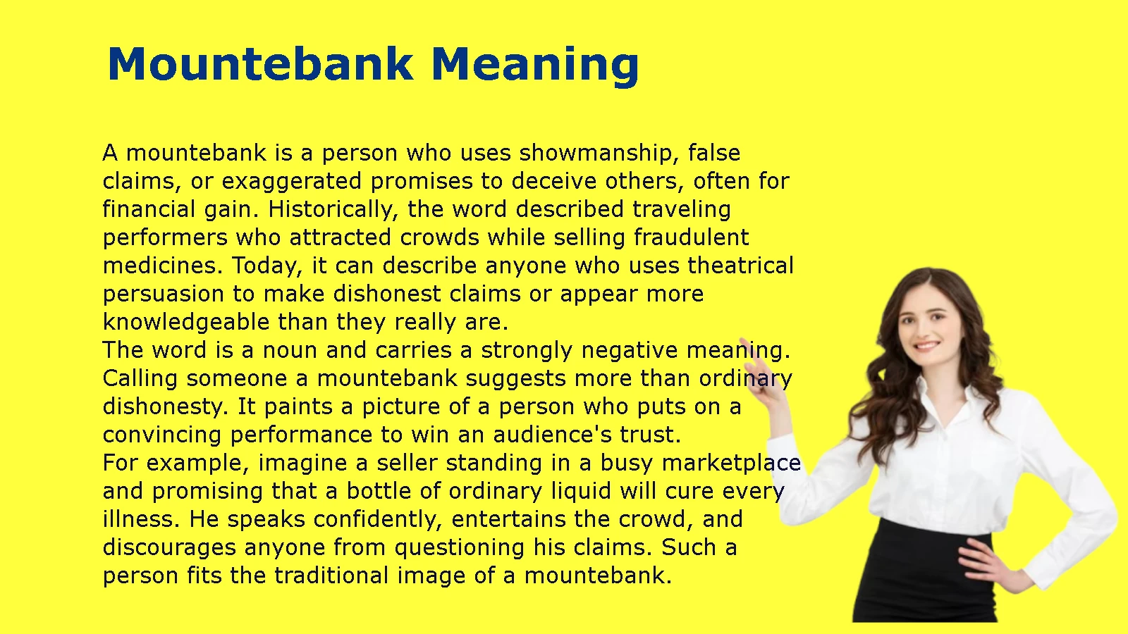 Mountebank Meaning