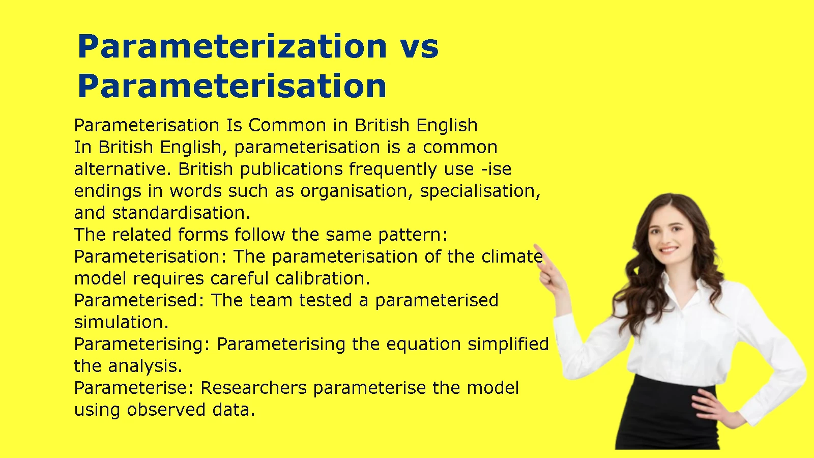 Parameterization vs Parameterisation