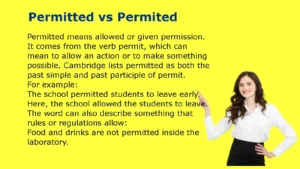 Permitted vs Permited