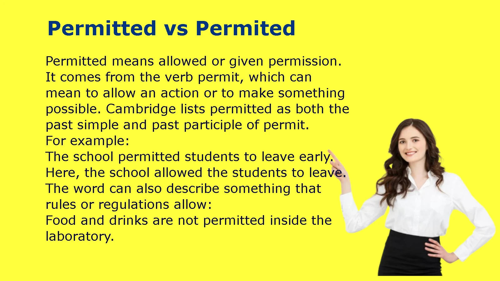 Permitted vs Permited