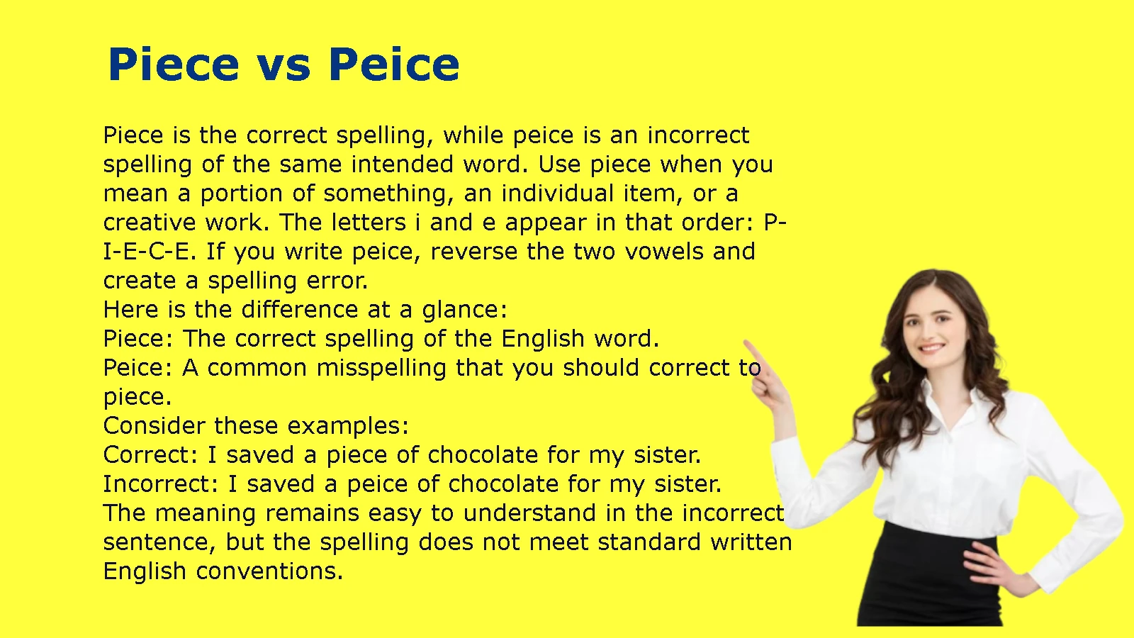 Piece vs Peice