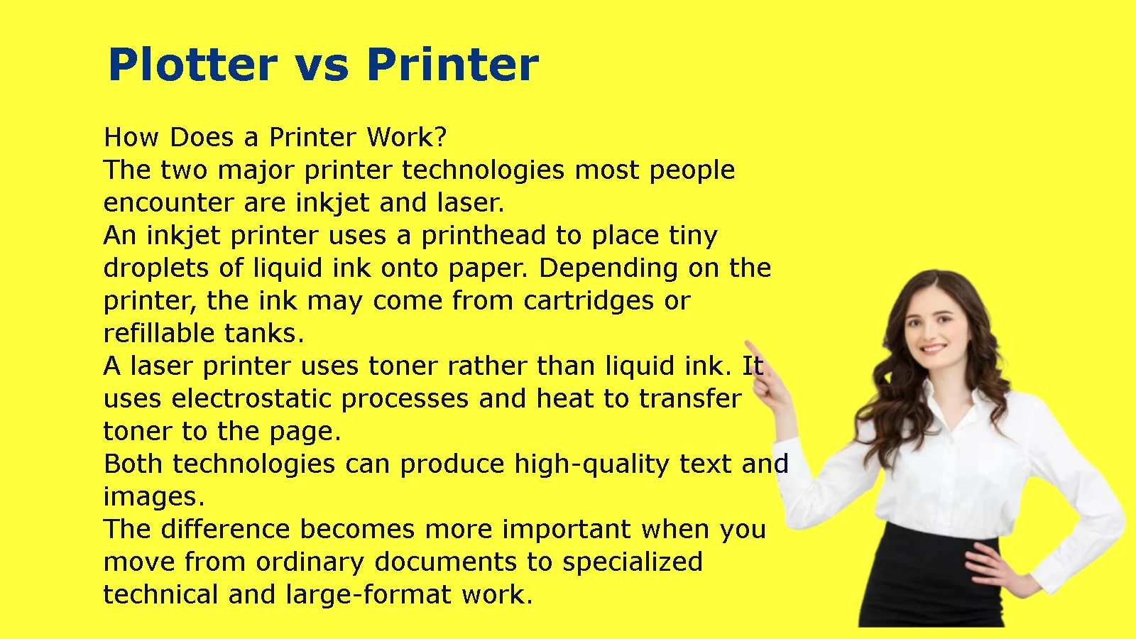 Plotter vs Printer