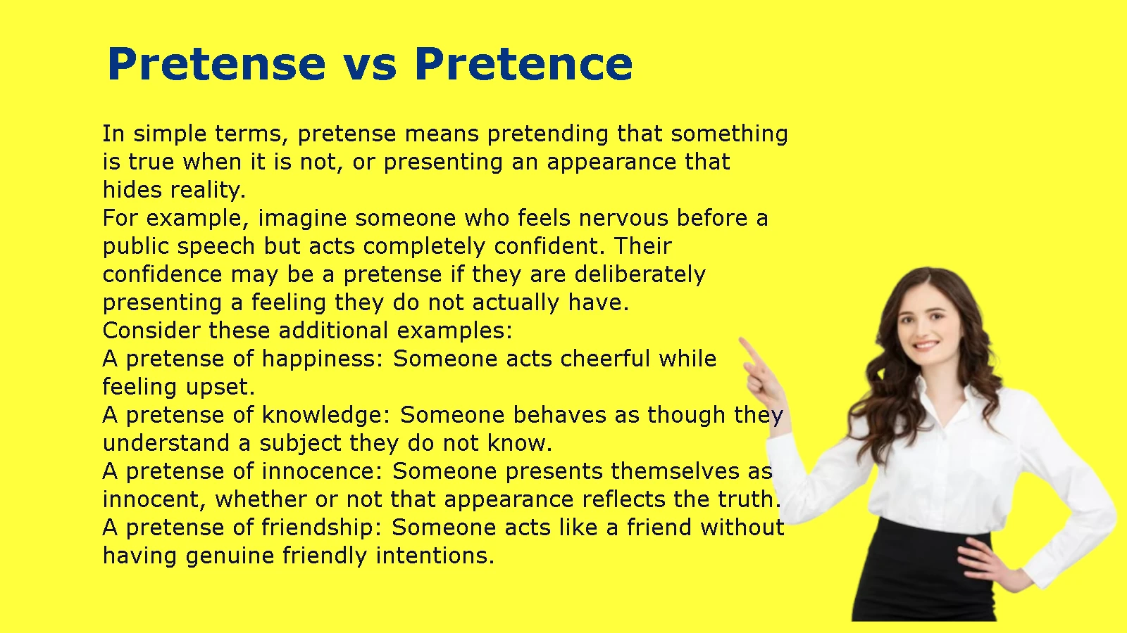 Pretense vs Pretence