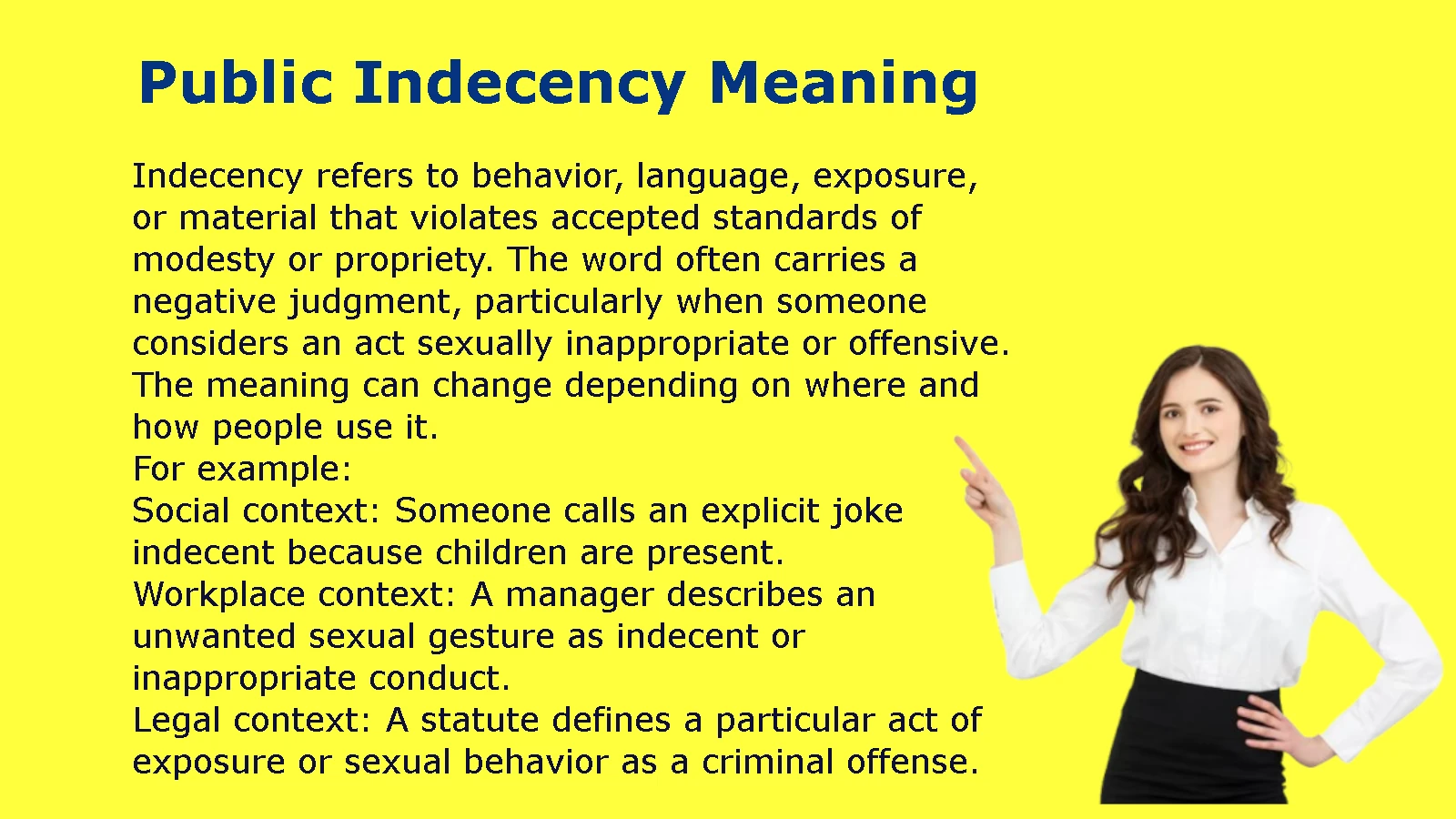 Public Indecency Meaning
