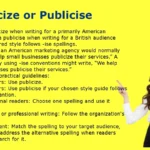 Publicize or Publicise