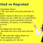 Regretted vs Regreted