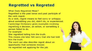 Regretted vs Regreted