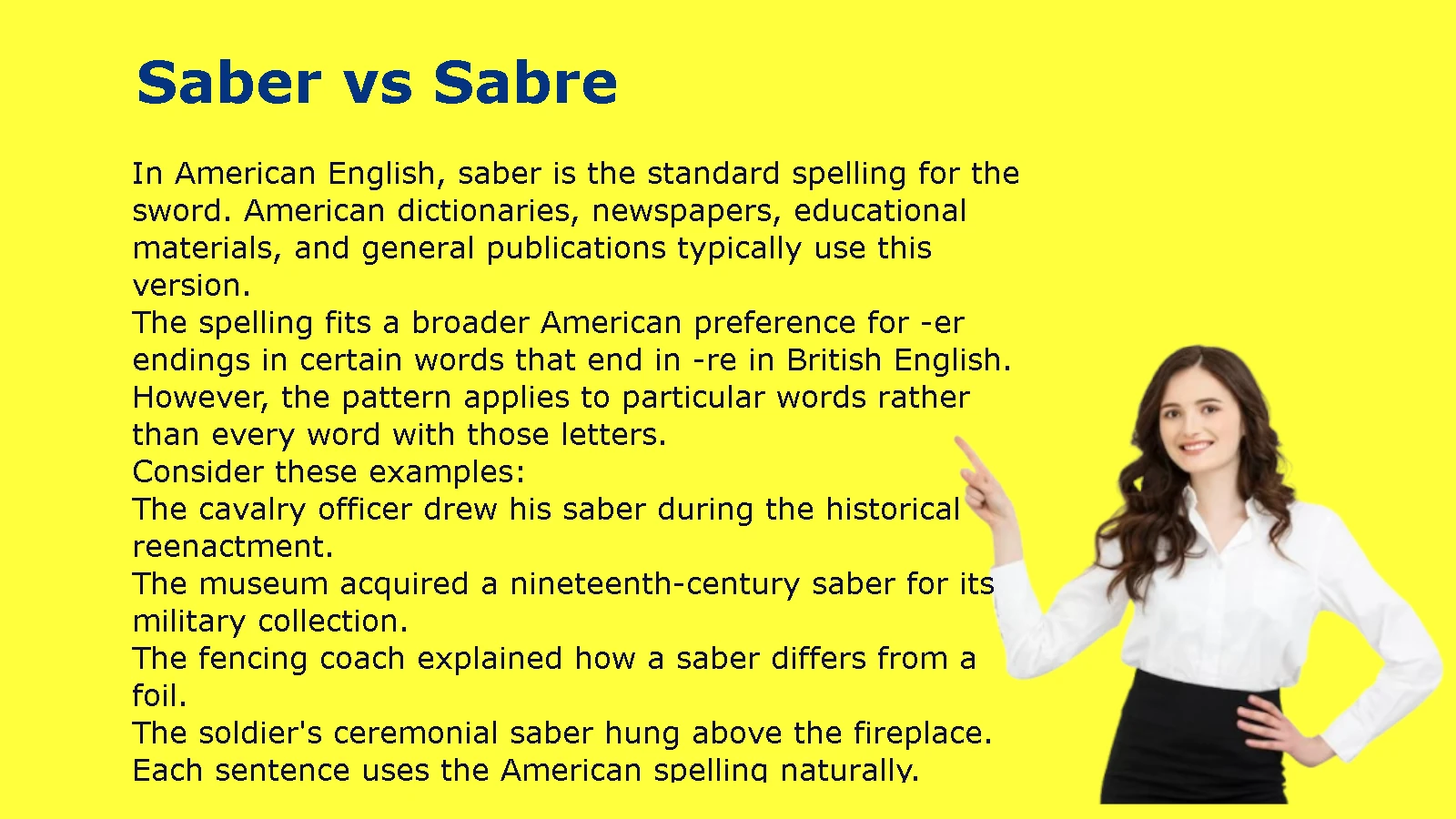 Saber vs Sabre
