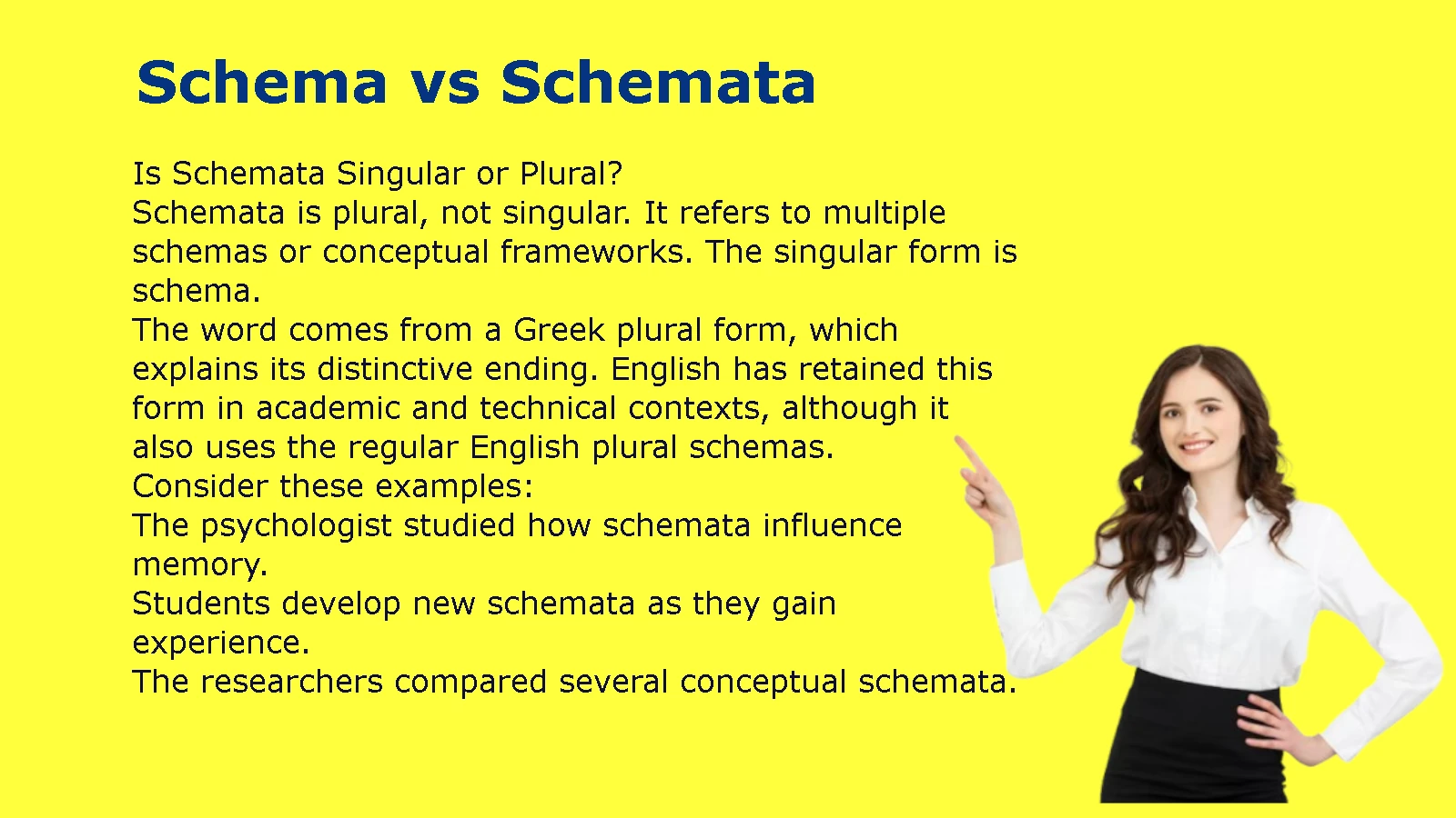 Schema vs Schemata
