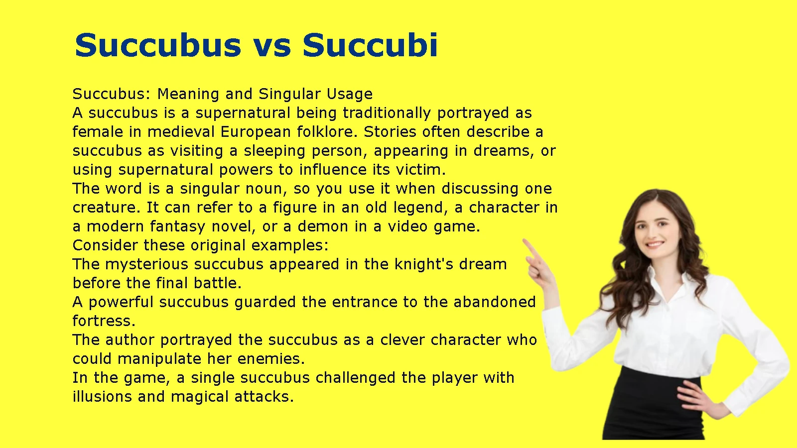 Succubus vs Succubi